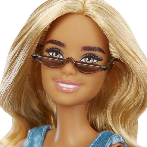 Barbie Ken Fashionistas Doll #162 with Rooted Brunette Hair Wearing Graphic Purple Top, Shorts & Yellow Shoes, Toy for Kids 3 to 8 Years Old in Saudi Arabia