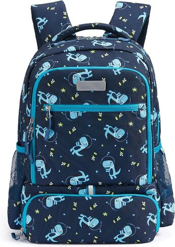 Kids Backpack with Insulated Pocket for Lunch Box - Cute Kindergarten Backpack for Boys Girls - Comfort Elementary Bookbags Gifts for Children in Saudi Arabia