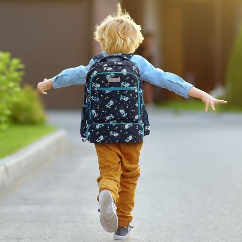 Kids Backpack with Insulated Pocket for Lunch Box - Cute Kindergarten Backpack for Boys Girls - Comfort Elementary Bookbags Gifts for Children in Saudi Arabia