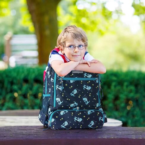 Kids Backpack with Insulated Pocket for Lunch Box - Cute Kindergarten Backpack for Boys Girls - Comfort Elementary Bookbags Gifts for Children in Saudi Arabia