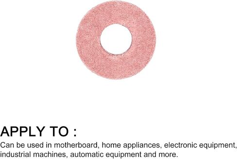 METALLIXITY Insulating Fiber Washers (5x10x0.5mm/0.2"x0.39"x0.02") 1000Pcs, Fiber Flat Washers Insulated Gaskets - for Motherboard Machine, Light Red in Saudi Arabia