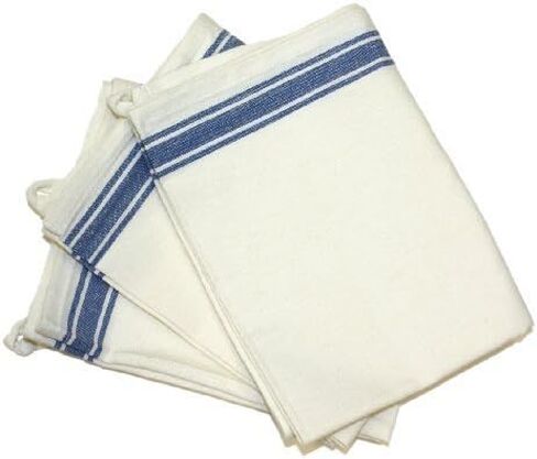 Aunt Martha's 18-Inch by 28-Inch Package of 3 Vintage Dish Towels, Blue Striped (PKSTB) in Saudi Arabia