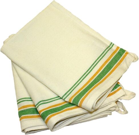 Aunt Martha's 18-Inch by 28-Inch Package of 3 Vintage Dish Towels, Blue Striped (PKSTB) in Saudi Arabia