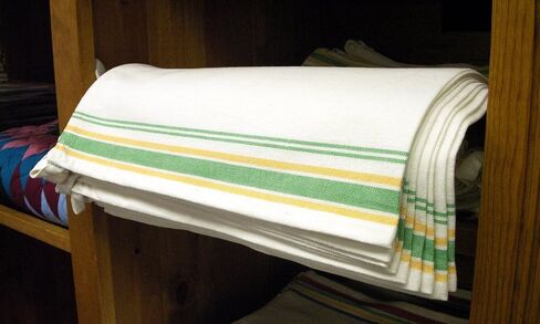 Aunt Martha's 18-Inch by 28-Inch Package of 3 Vintage Dish Towels, Blue Striped (PKSTB) in Saudi Arabia
