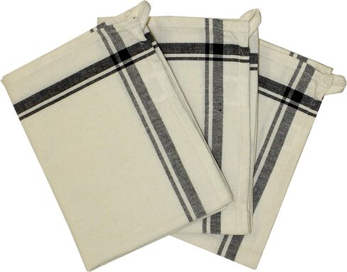 Aunt Martha's 18-Inch by 28-Inch Package of 3 Vintage Dish Towels, Blue Striped (PKSTB) in Saudi Arabia