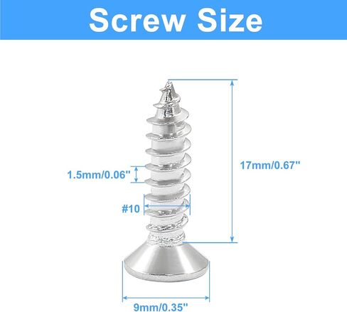 Piutouyar 100 Pack M5 x 20mm Wood Screws, 304 Stainless Steel Screws Round Phillips Head Self Tapping Drywall Screw Fasteners Hardware in Saudi Arabia
