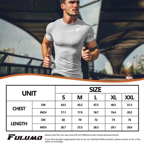 Mens 2-Pack Short-Sleeve Dri-Fit Cooling Shirts with UPF 50+ UV Sun Protection, Quick Dry for Fitness & Running in Saudi Arabia