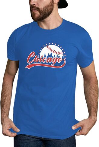 Classical City Men's Apparel for Baseball Fans Short Sleeve Shirt Cityscape Skyline T-shirt for Men Women in Saudi Arabia