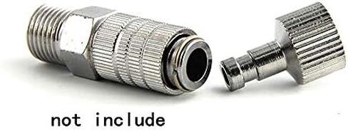 محول صمام تعديل مناسب لفك وصلة التوصيل السريع من HUBEST Airbrush مع 5 تركيب ذكر، 1/8" M-F in Kuwait