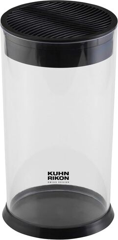 Kuhn Rikon Vision Transparent Storage Block for Knives and Scissors, 8.5 x 3 x 8.5 inches, Rectangular in Saudi Arabia