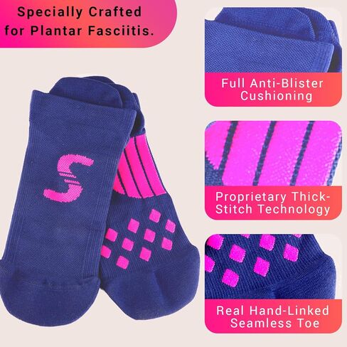 M PAIN MANAGEMENT TECHNOLOGIES Plantar Fasciitis Sock By Stretch, High Compression Running Sock with Arch/Metatarsal Support in Kuwait