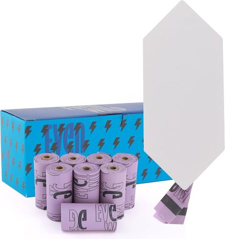 Dog Poop Bag Dispenser with 8 Poop Bag Rolls, Stainless-Steel Dog Bag Holder with Magnetic Door Closure, Indoor and Outdoor Poop Bag Dispenser, Holds 8-9 Rolls, 7.75" x 3.25", Black in Saudi Arabia