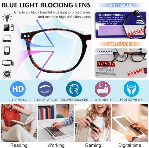 MARE AZZURO Blue Light Blocking Reading Glasses Women Cute Round Readers 1.0 1.25 1.5 1.75 2.0 2.25 2.5 2.75 3.0 3.5 4.0 in Kuwait