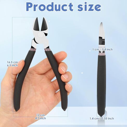 Billbotk Wire Cutters, Small Side Cutters Wire Cutting Tool Flush Cutting Pliers Wire Snips Plastic Nipper Tool for Crafts, Jewelry Making, Floral Wire, Zip Ties, Cable Ties in Kuwait