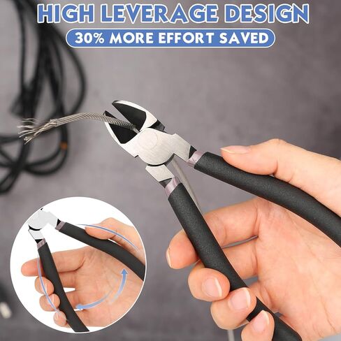 Billbotk Wire Cutters, Small Side Cutters Wire Cutting Tool Flush Cutting Pliers Wire Snips Plastic Nipper Tool for Crafts, Jewelry Making, Floral Wire, Zip Ties, Cable Ties in Kuwait