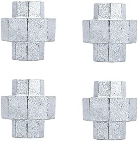 PIPE DECOR 3/4 in. Authentic Galvanized Malleable Iron Tee, 8 Pack, for DIY Pipe Furniture Building and Regular Plumbing Applications in Saudi Arabia