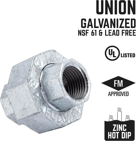 PIPE DECOR 3/4 in. Authentic Galvanized Malleable Iron Tee, 8 Pack, for DIY Pipe Furniture Building and Regular Plumbing Applications in Saudi Arabia