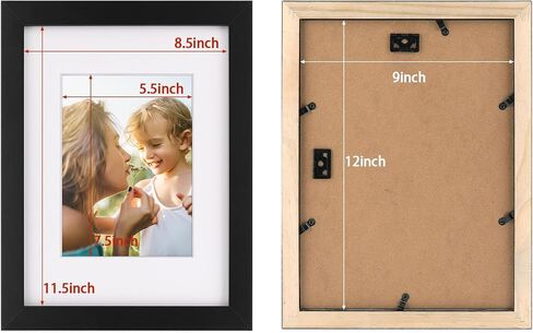 Golden State Art, A2 Black Photo Frame - Solid Wood And Display A2 (16.5X23.4) Picture Without Mat -Acrylic Glass (Wall Display) in Saudi Arabia