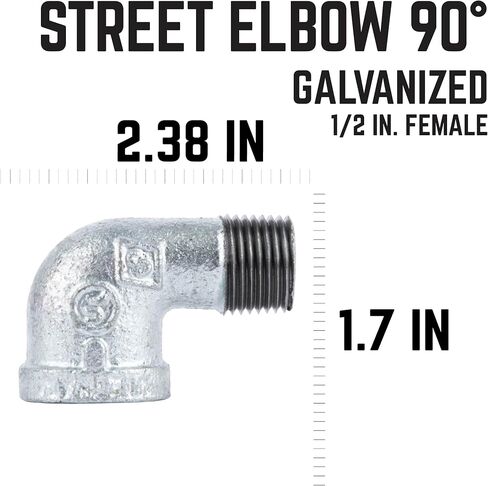 Galvanized 90 Degree Street Elbow (1 INCH) in Saudi Arabia