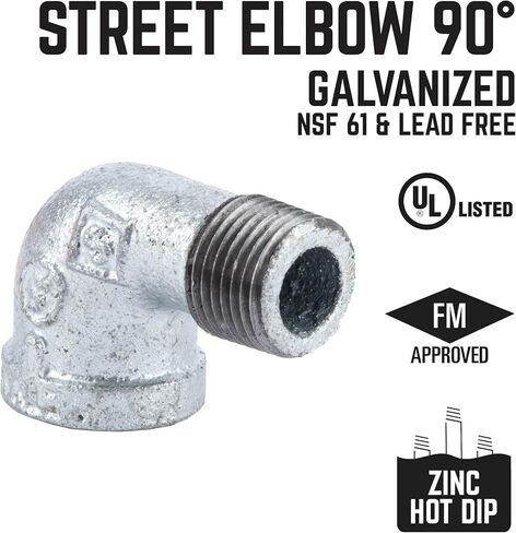 Galvanized 90 Degree Street Elbow (1 INCH) in Saudi Arabia