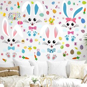 Zhanmai 12 Sheets Christmas Door Stickers Christmas Door Decals Large Snowman Door Decorations with Snowflake for Presents Winter Xmas Wall Window Home Room Refrigerator Bedroom Fridge