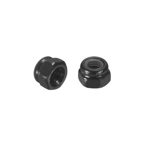 uxcell 10Pcs M5 x 0.8 Nylon Insert Hex Lock Nuts, 304 Stainless Steel Self-Locking Nylon Insert Stop Nut for Industrial Construction Fasteners, Black&White