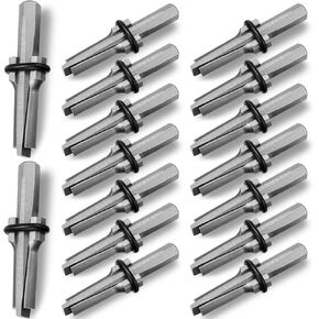 Gisafai 16 Pcs Rock Splitting Wedges, 5/8 Inch Wedge and Feather Shims, Heavy Duty Stone Splitting Tools for Marble Rocks Concrete Granite