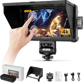 VILTROX DC550 Pro 5.5" Camera DSLR Field Monitor Touch Screen,DC-550 4K HDMI Full HD 1200 Nits Camera Field Monitor for Sony Canon Nikon, 3DLUT, Focus Peaking, Histogram, False Colors