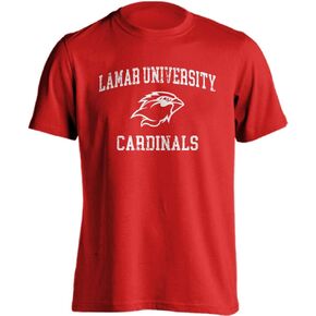 Sport Your Gear Lamar University Cardinals LU Distressed Retro Logo T-Shirt