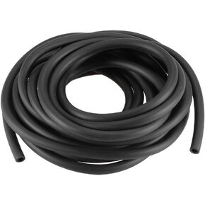 uxcell Lubricating Oil Hose, 4mm(5/32") ID x 7mm(9/32") OD 13.12Ft/4M Rubber Water Hose Pipe Tubing Black