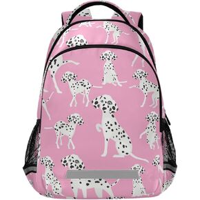 Corgi Cute Dogs School Backpack for Boys Girls Portable Wide shoulder strap Backpack Lightweight Travel Bag College Casual Daypack with Reflective Strip