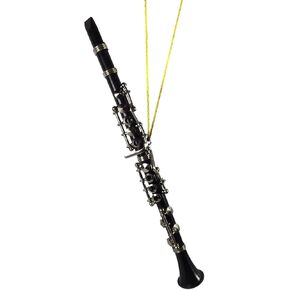 Black Music Clarinet Musical Instrument Ornament NEW
