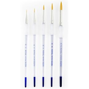 Royal & Langnickel - 5pc Soft Grip Gold taklon Paint Brush Set, Round | SG303