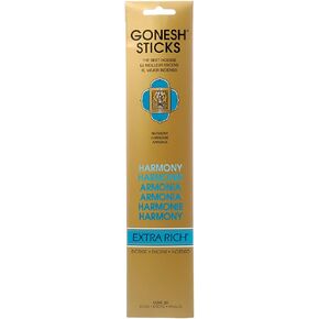 Gonesh Incense Sticks Extra Rich Collection Harmony, 20 Piece