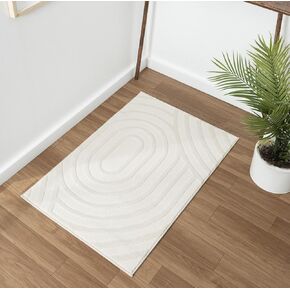 LUXE WEAVERS Indoor Geometric Cream 8x10 Area Rug