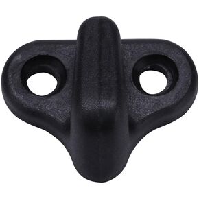 VGEBY 4Pcs Kayak Lashing Hooks, Kayak Bungee Cord Hooks with 8 Flat-Head Screws for Kayak Canoe Paddle Board Kayak Lashing Hooks Double Hole Lashing Hooks Kayak Bungee Hooks Lashing Hooks