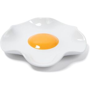 Fried Egg Ceramic Spoon Rest for stove top and kitchen counter | Large and Dishwasher-Safe Utensil holder | Home & kitchen decor | Kitchen Gifts for women | House warming gifts new home