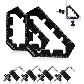 Corner Clamps for Woodworking Tools 45 and 90 Degree Clamps Aluminum Alloy Positioning Squares Right Angle Clamps Clamping Squares for Picture Frame Box Cabinets Drawers