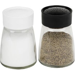 Good Cook Glass Salt and Pepper Shaker Set, 2 oz, Clear