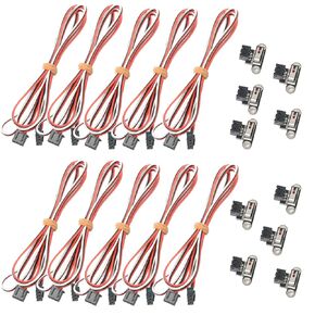 10pcs 3D Printer Switch Mechanical Limit Switch Module Endstop Micro Endstop Switches with 1m 3pin Cable for RAMPS 1.4 3D Printers