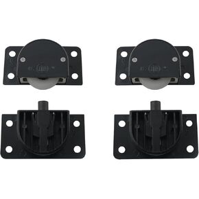 2 Sets Sliding Door Nylon Pulley Wheel Cabinet Hanging Wheel 58x29x14mm Sliding Cabinet Hardware Component for Closet, Wardrobe, Sliding Doors