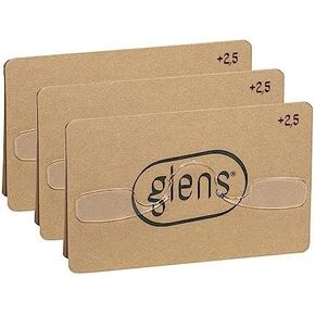 glens Unisex Armless Reading Glasses - 3 Readers in +2.5 ECO Pack- Emergency Lightweight Pocket Ultra Thin Readers - Reading Glasses Men & Women - 4 Colors 4 Diopters Available