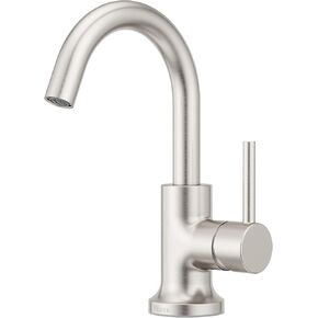 Pfister Zeelan Bathroom Sink Faucet, Single Control, 1-Handle, Single Hole, Spot Defense Brushed Nickel Finish, LF042ZLGS