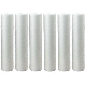 Hydronix SDC_45_2005_6_Pack SDC-45-2005 5 Micron Whole House 20 x 4.5 Sediment Water Filter 6 Pack, 6 Count (Pack of 1), White