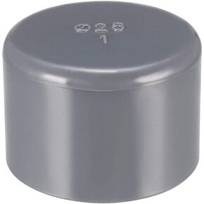 uxcell 75mm PVC Pipe Cap Fitting, Slip End Caps DWV(Drain Waste Vent) White 2Pcs