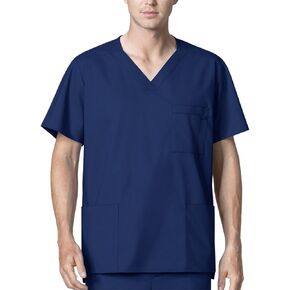 WonderWink Men's Big Wonderwork Big Men's V Neck Scrub Top