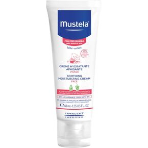 Mustela Baby Soothing Moisturizing Cream - Face Moisturizer for Very Sensitive Skin - with Natural Avocado & Schizandra Berry - Fragrance-Free - 1.35 fl. oz.