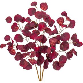 3 قطع 32 بوصة من أوراق القيقب الاصطناعية أغصان الخريف الصناعية الطويلة من أوراق الخريف نباتات وهمية بورجوندي بخاخات صناعية لطاولة وحدة التحكم في المطبخ وتزيين ترتيب الزهور in Kuwait