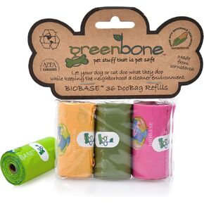 Greenbone BioBase Sustainable Waste Bags 3 Rolls - 36 bags 13004