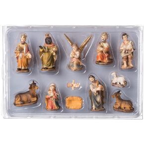 Roman - Mini Nativity 12-PC Set, 2" H, Christmas Collection, Resin and Stone Mix, Nativities, Inspirational, Durable, Long Lasting, Beautifully Detailed